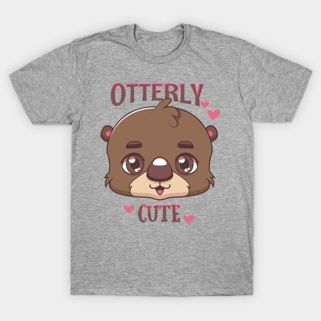 Otterly cute pun design T-Shirt by GazingNeko